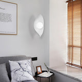 Leaf Canoe Organic Resin Wall Sconce Modern Textured Indoor Accent Lighting