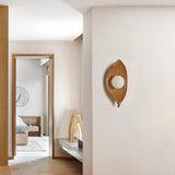 Leaf Canoe Organic Resin Wall Sconce Modern Textured Indoor Accent Lighting