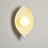 Leaf Canoe Organic Resin Wall Sconce Modern Textured Indoor Accent Lighting