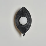 Leaf Canoe Organic Resin Wall Sconce Modern Textured Indoor Accent Lighting