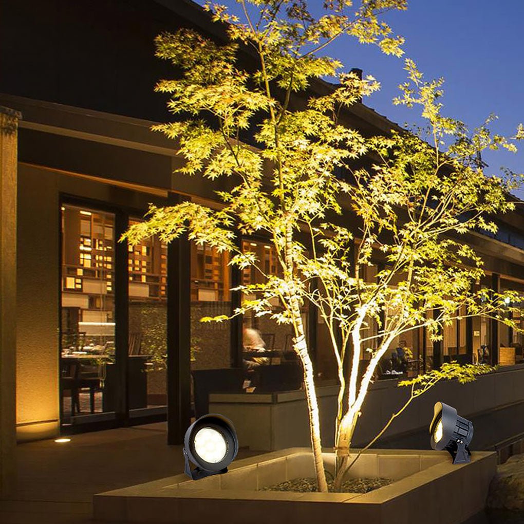 LED Outdoor Landscape Spotlight Waterproof Ground Fixed Uplight for Villa Garden and Yard Pathway
