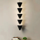 Legato Multi Tier LED Pendant Light Architectural Cone Hanging Chandelier Lamp