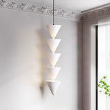 Legato Multi Tier LED Pendant Light Architectural Cone Hanging Chandelier Lamp