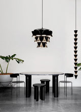 Legato Multi Tier LED Pendant Light Architectural Cone Hanging Chandelier Lamp