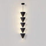 Legato Multi Tier LED Pendant Light Architectural Cone Hanging Chandelier Lamp