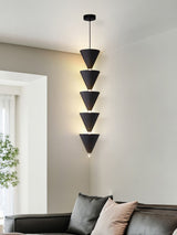 Legato Multi Tier LED Pendant Light Architectural Cone Hanging Chandelier Lamp