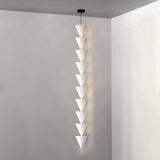Legato Multi Tier LED Pendant Light Architectural Cone Hanging Chandelier Lamp