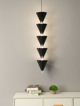 Legato Multi Tier LED Pendant Light Architectural Cone Hanging Chandelier Lamp