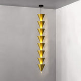 Legato Multi Tier LED Pendant Light Architectural Cone Hanging Chandelier Lamp