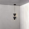 Legato Multi Tier LED Pendant Light Architectural Cone Hanging Chandelier Lamp