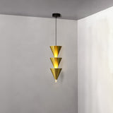 Legato Multi Tier LED Pendant Light Architectural Cone Hanging Chandelier Lamp