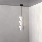 Legato Multi Tier LED Pendant Light Architectural Cone Hanging Chandelier Lamp