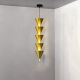 Legato Multi Tier LED Pendant Light Architectural Cone Hanging Chandelier Lamp