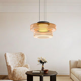 Levels Series Modern Layered Glass LED Pendant Light and Ceiling Hanging Fixture
