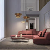 Levels Series Modern Layered Glass LED Pendant Light and Ceiling Hanging Fixture