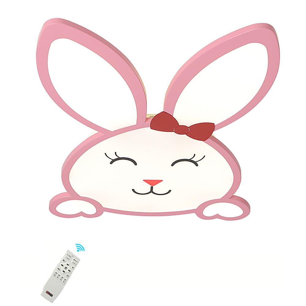 Creative Bunny Shape LED Flush Mount Ceiling Light for Nursery and Kids Bedroom