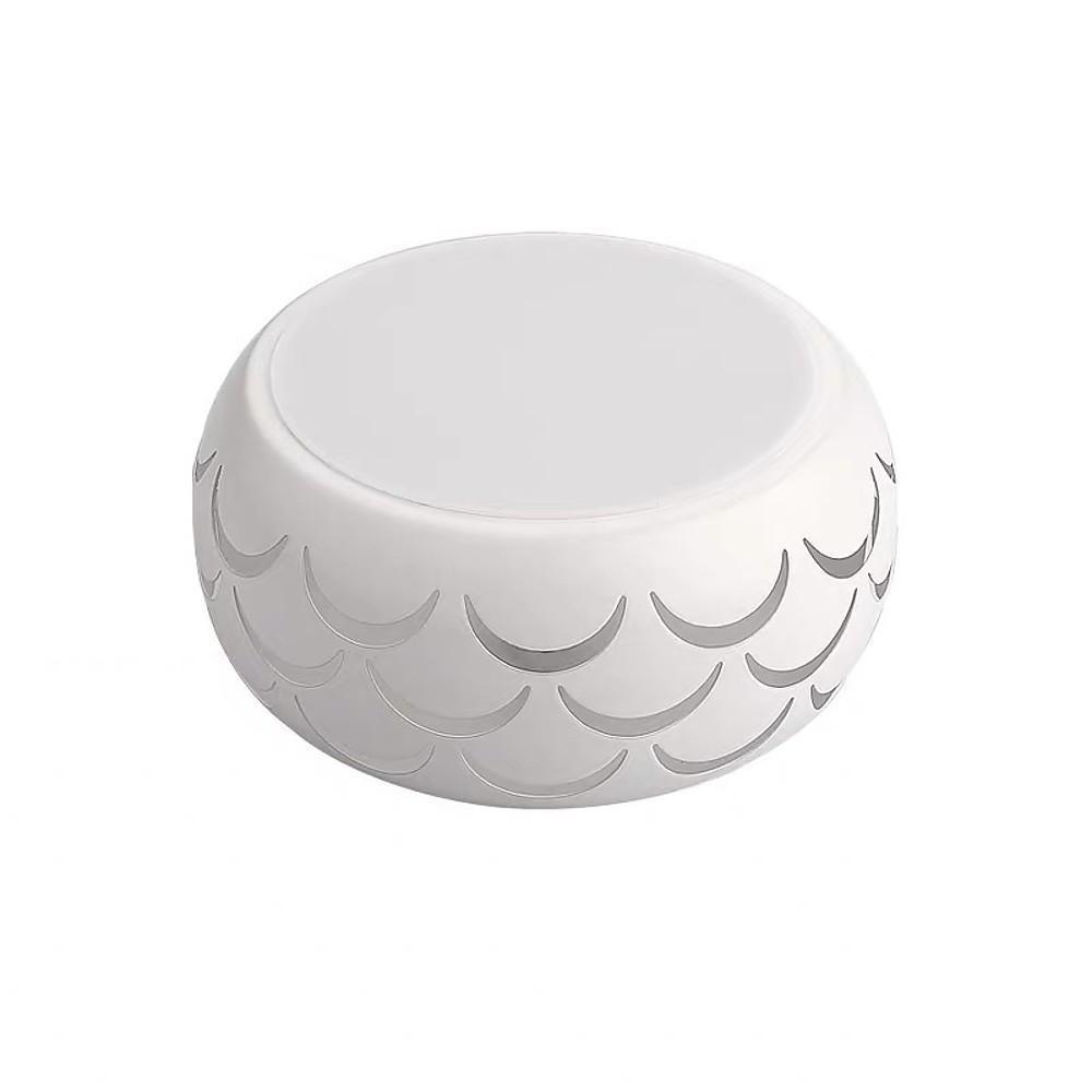 Modern Drum LED Flush Mount Ceiling Light Hollow Pattern Hallway Entryway Fixture