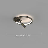 Modern Round LED Dimmable Flush Mount Ceiling Light Aluminum Circle Spotlight for Bedroom