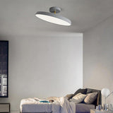 Modern Adjustable Circular LED Nordic Ceiling Light Flush Mount Fixture for Bedroom and Dining Room