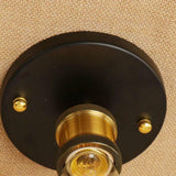 5 Inch Retro Mini Flush Mount Ceiling Light Rustic Industrial Metal LED Fixture for Hallway