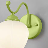 Lily Flower Glass Wall Sconce Set of 2 Modern Indoor Lighting for Hallway and Bedroom