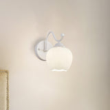 Lily Flower Glass Wall Sconce Set of 2 Modern Indoor Lighting for Hallway and Bedroom