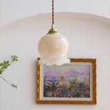 Lily of the Valley Flower Pendant Light with Brass Base and Resin Shade for Elegant Home Lighting