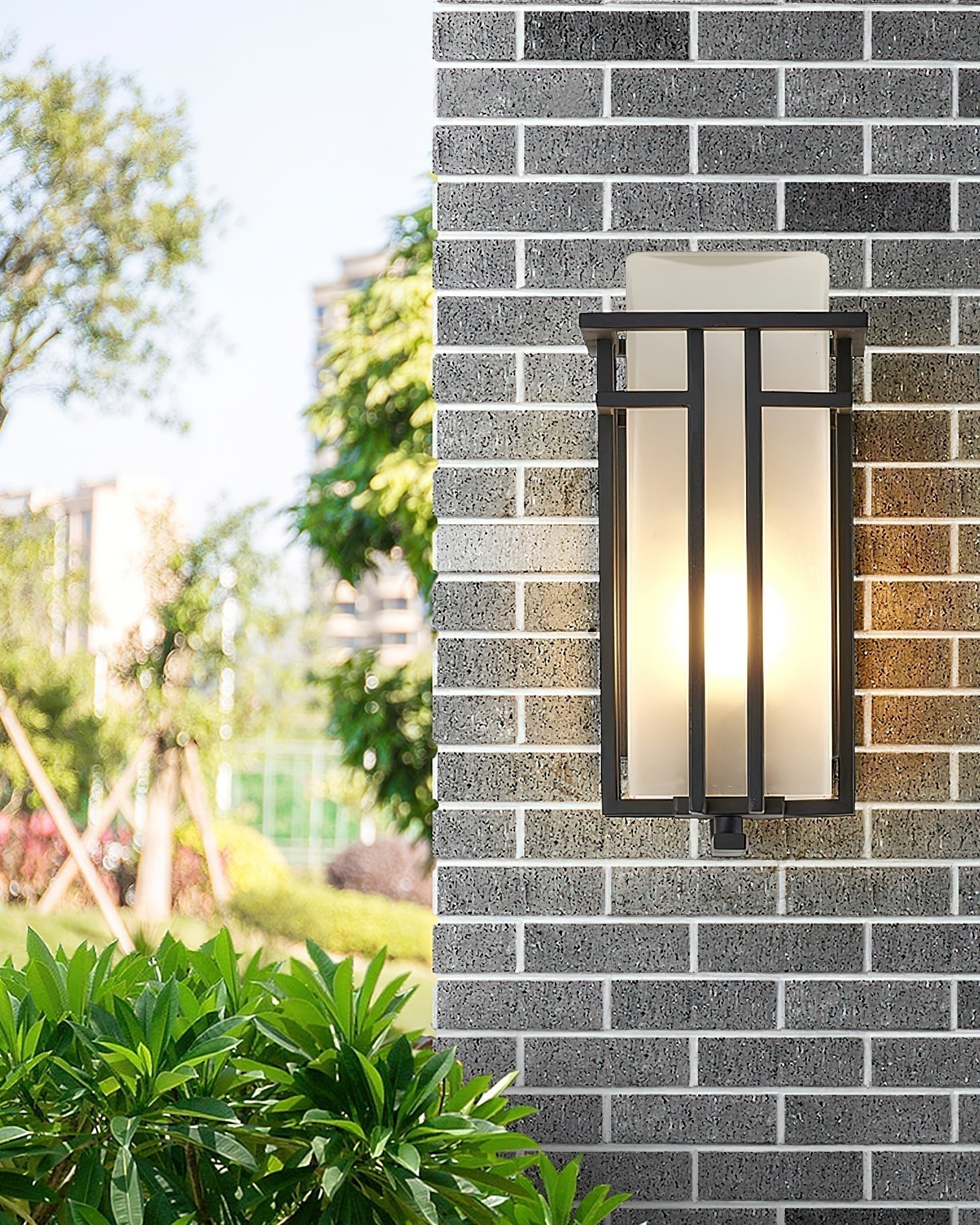 Linden Waterproof Iron Retro Outdoor Wall Sconce for Garden Entryway and Path Lighting