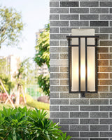 Linden Waterproof Iron Retro Outdoor Wall Sconce for Garden Entryway and Path Lighting