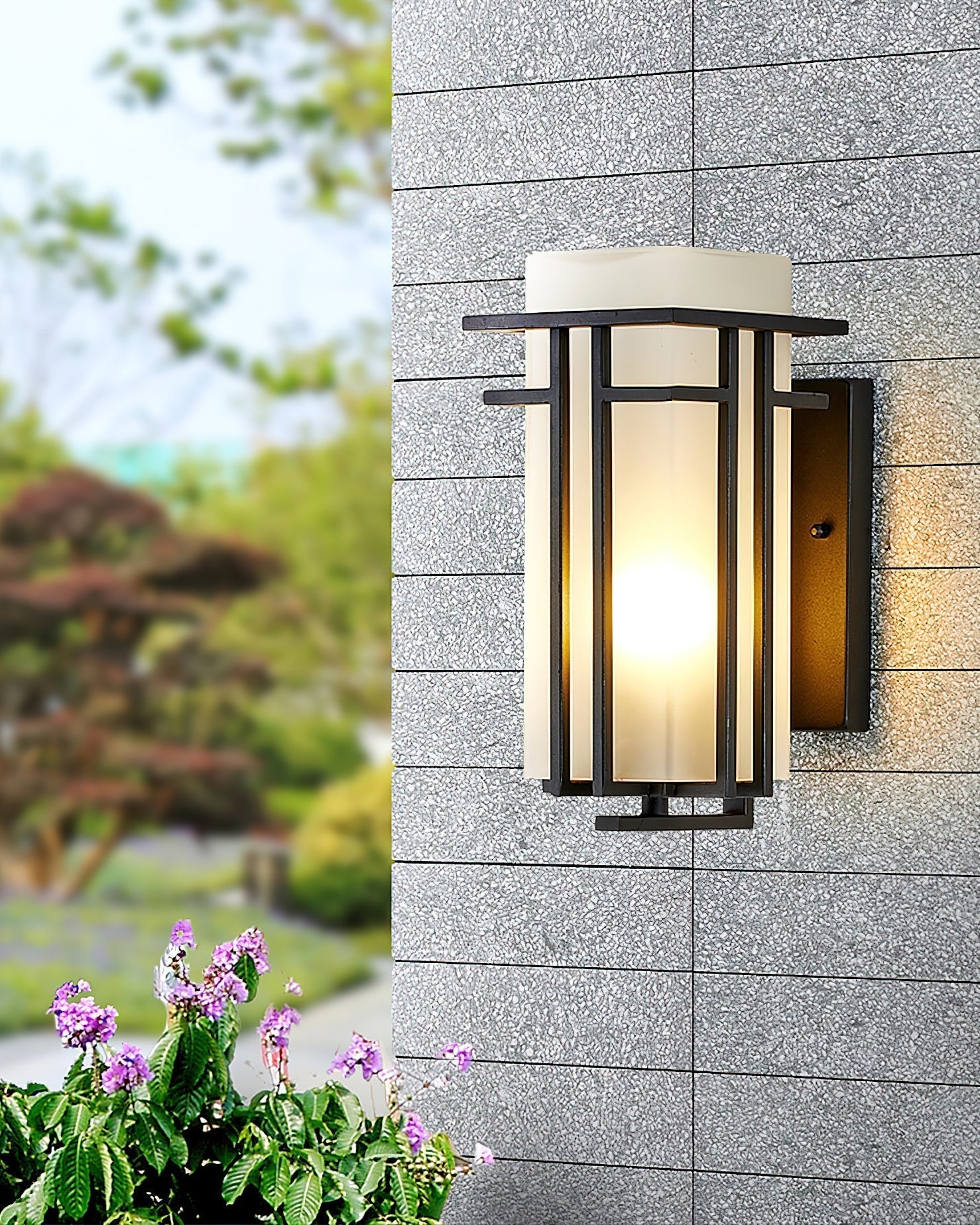 Linden Waterproof Iron Retro Outdoor Wall Sconce for Garden Entryway and Path Lighting