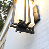 Linden Waterproof Iron Retro Outdoor Wall Sconce for Garden Entryway and Path Lighting