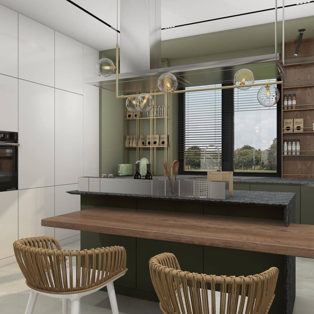 Linear Glass Sphere Chandelier Modern Geometric Pendant Light for Kitchen Island and Dining Table