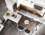 Linear Glass Sphere Chandelier Modern Geometric Pendant Light for Kitchen Island and Dining Table