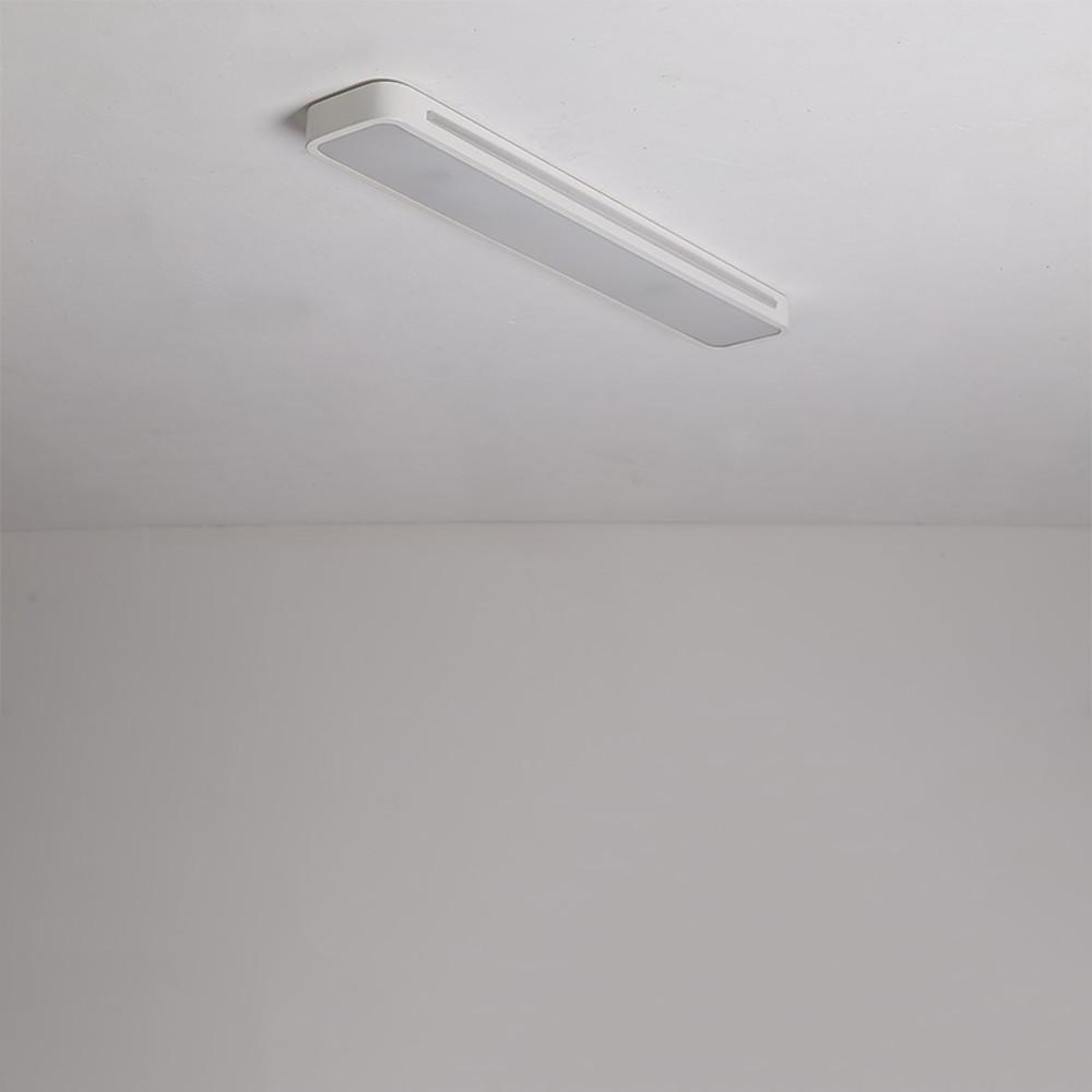 Modern Minimalist Geometric Rectangular LED Flush Mount Ceiling Light for Kitchen and Living Room