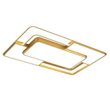 Modern Geometric Square LED Flush Mount Ceiling Light Fixture for Bedroom Living Room and Office