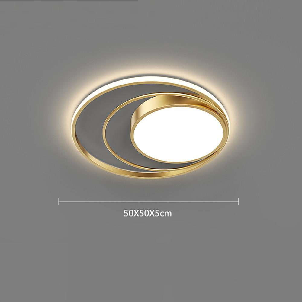Modern Nordic Black LED Ceiling Light Multiple Circles Flush Mount Lamp for Living Room