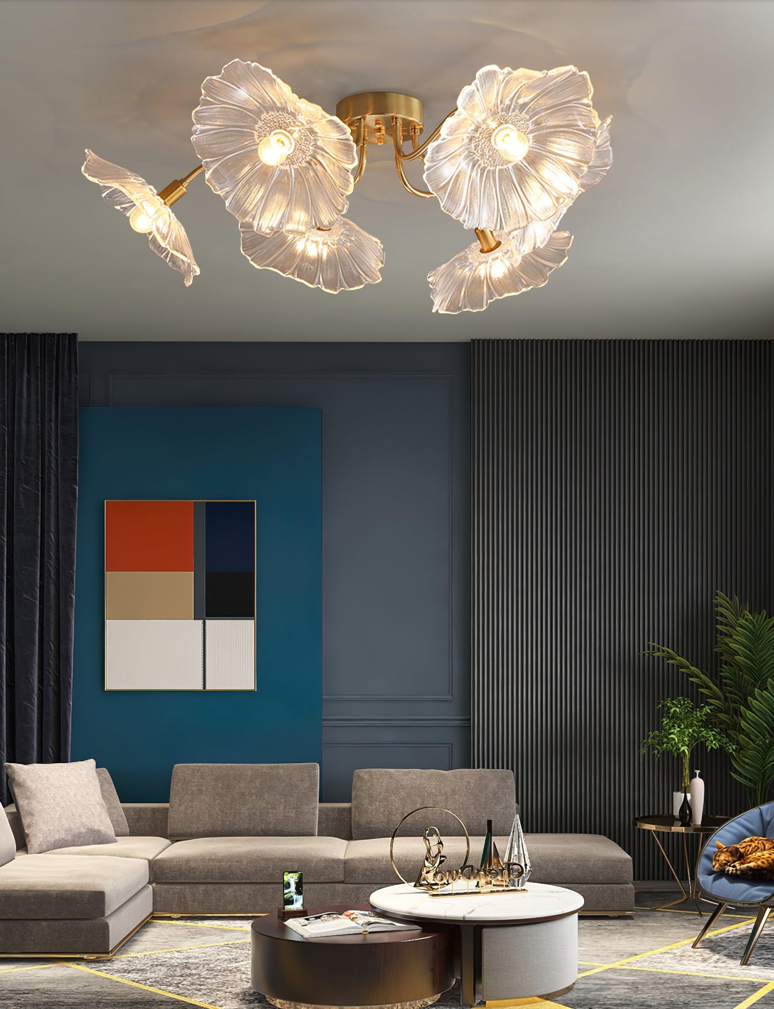 lotus-leaf-frosted-glass-ceiling-light-modern-gold-chandelier-for-living-room