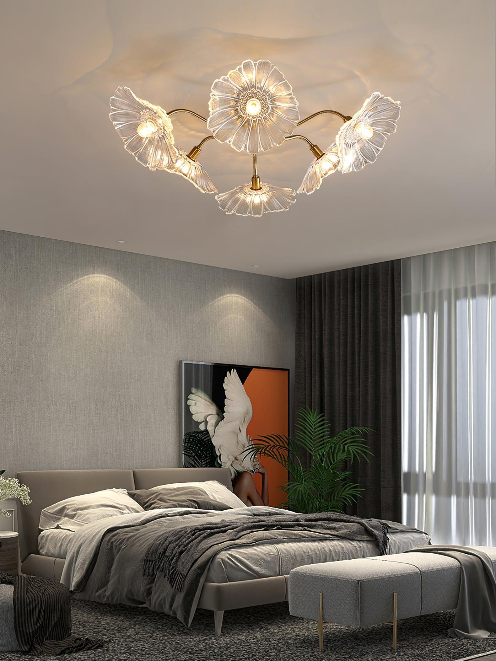 lotus-leaf-frosted-glass-ceiling-light-modern-gold-chandelier-for-living-room