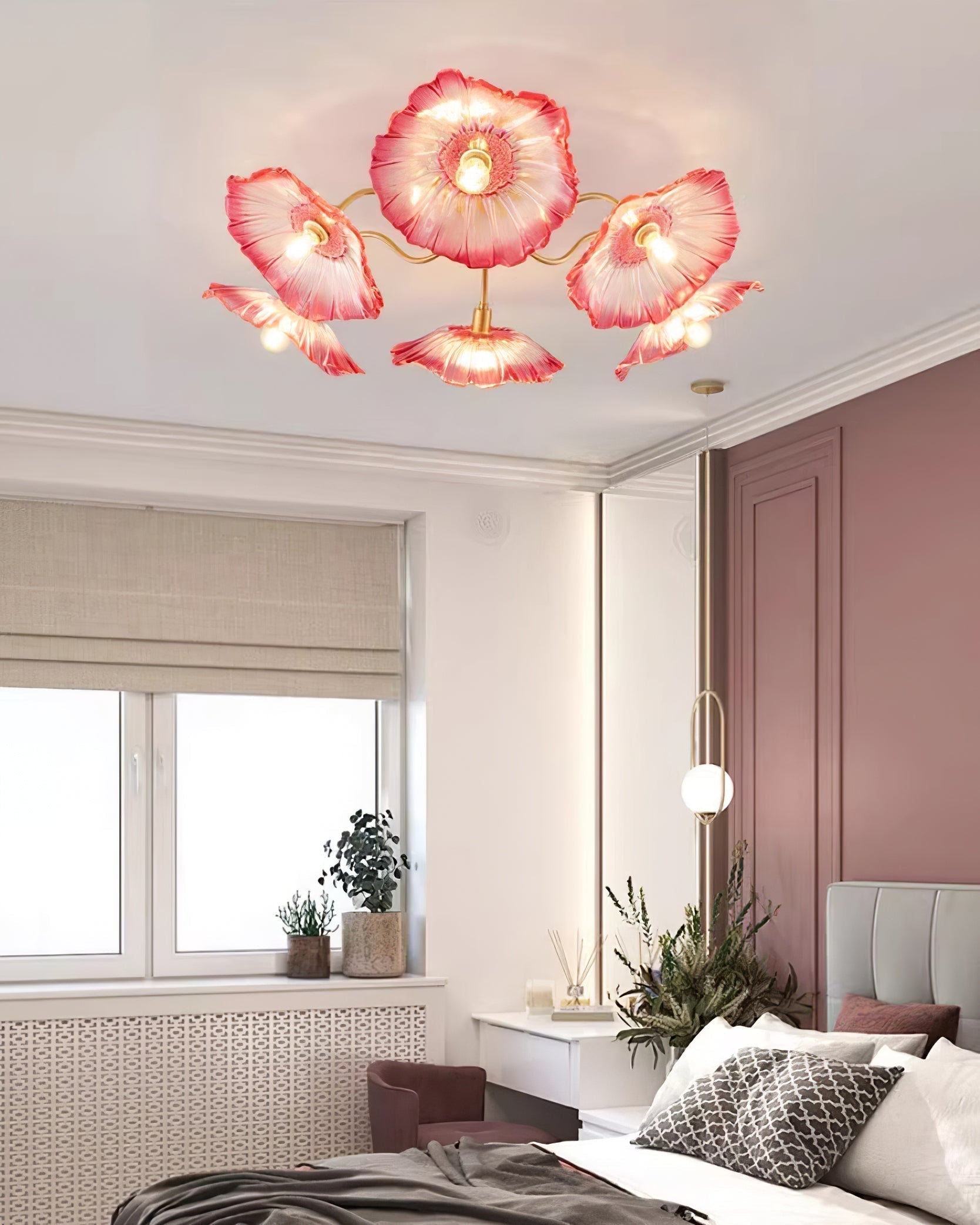 lotus-leaf-frosted-glass-ceiling-light-modern-gold-chandelier-for-living-room