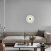 Lotus Leaf Round Pleated LED Wall Sconce Modern White Decorative Light Fixture