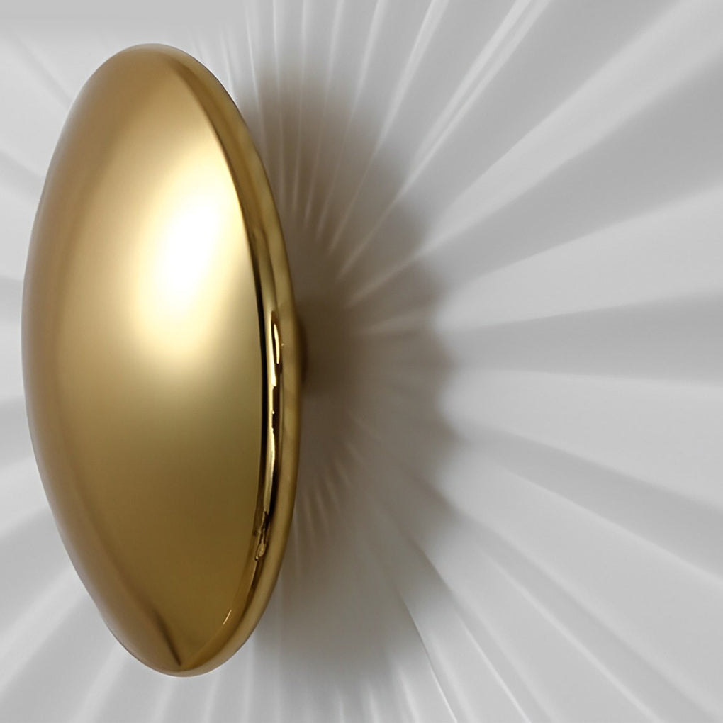 Lotus Leaf Round Pleated LED Wall Sconce Modern White Decorative Light Fixture