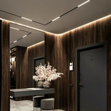 Low Profile Hidden Recessed LED Linear Channel Lights for Modern Interior Walls and Ceilings