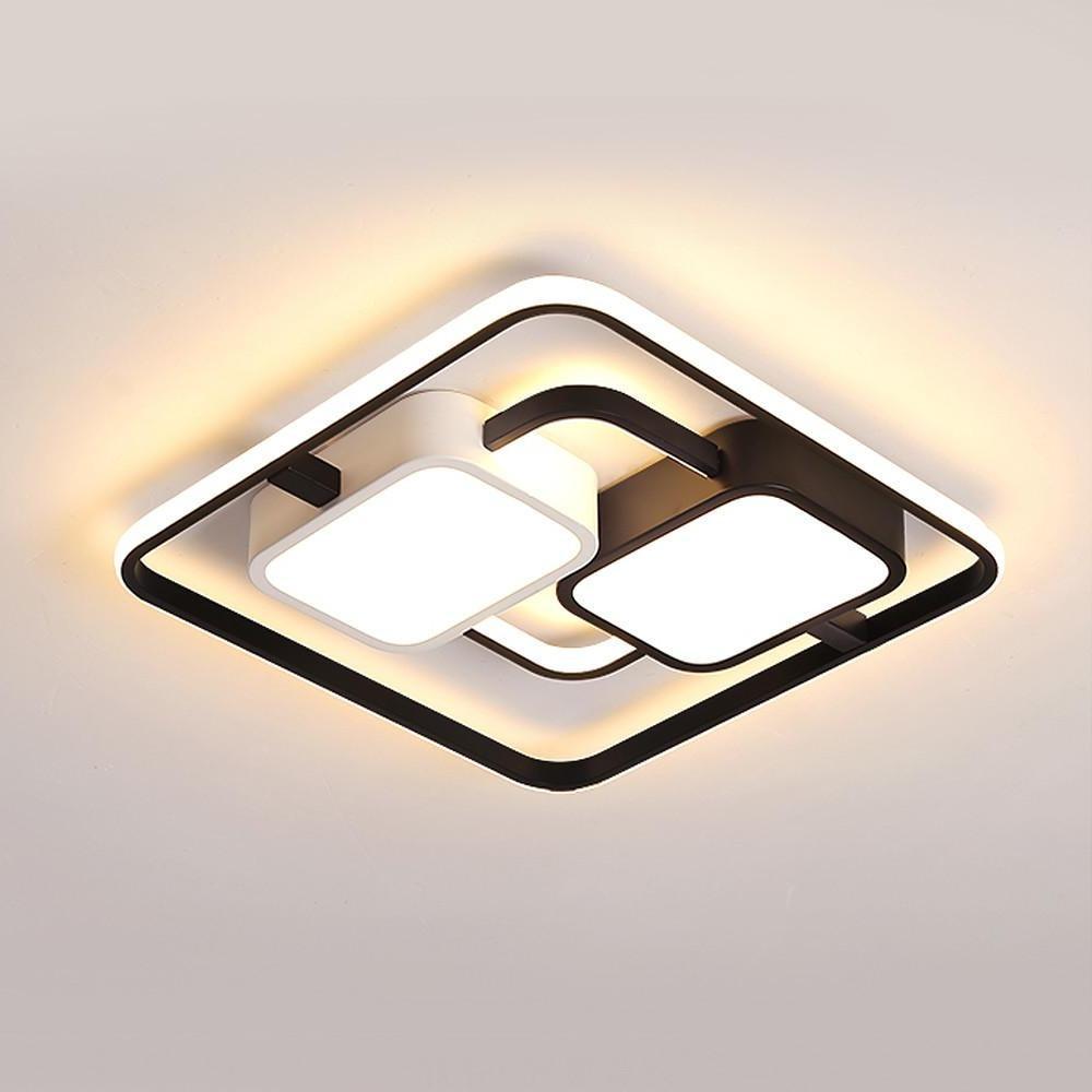 Geometric Modern Dimmable LED Ceiling Light Flush Mount Fixture