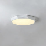 Modern Geometric LED Flush Mount Ceiling Light for Bedroom and Kitchen Dimmable Fixture