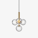 Luminae Glass Sphere Pendant Light Modern Nordic Hanging Lamp for Kitchen and Dining Room