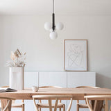 Luminae Glass Sphere Pendant Light Modern Nordic Hanging Lamp for Kitchen and Dining Room