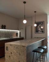Luminae Glass Sphere Pendant Light Modern Nordic Hanging Lamp for Kitchen and Dining Room