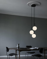 Luminae Glass Sphere Pendant Light Modern Nordic Hanging Lamp for Kitchen and Dining Room
