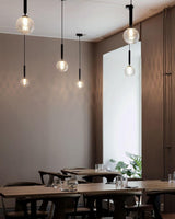 Luminae Glass Sphere Pendant Light Modern Nordic Hanging Lamp for Kitchen and Dining Room