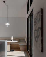 Luminae Glass Sphere Pendant Light Modern Nordic Hanging Lamp for Kitchen and Dining Room